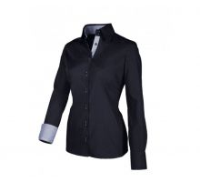 Blouse - Giovanni Capraro 29301 - streepdetails bestellen voor bedrijven bij Ten Kate Textiel