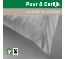 Sloop - Puur & Eerlijk - satijnstreep bestellen voor bedrijven bij Ten Kate Textiel