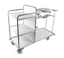 Open etagewagen - RVS - Heavy Duty - 4 rings bestellen voor bedrijven bij Ten Kate Textiel