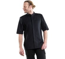 Koksjas korte mouw - Salerno SFX Black - Chaud Devant bestellen voor bedrijven bij Ten Kate Textiel